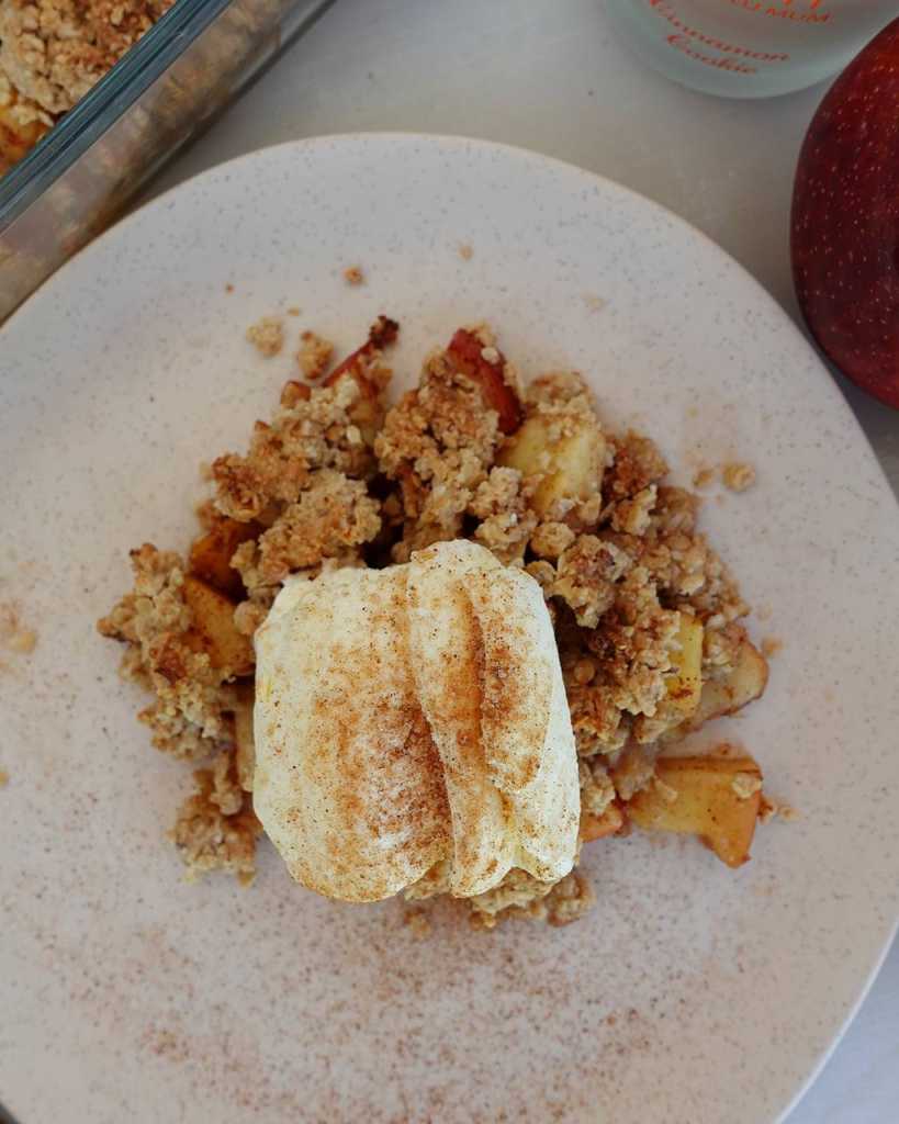 Healthy Apple Crumble