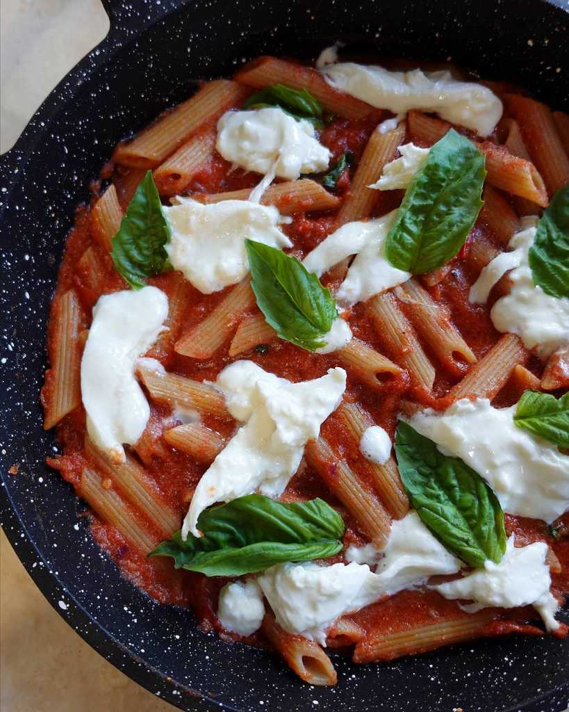 Tomato Pasta with Burrata