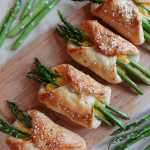 Cheese and Asparagus Puffs