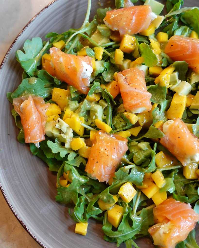 Smoked Salmon and Mango Salad