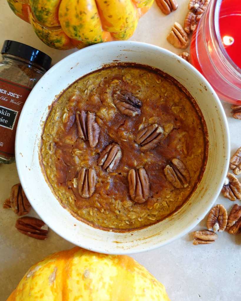 Pumpkin Spice Baked Oatmeal