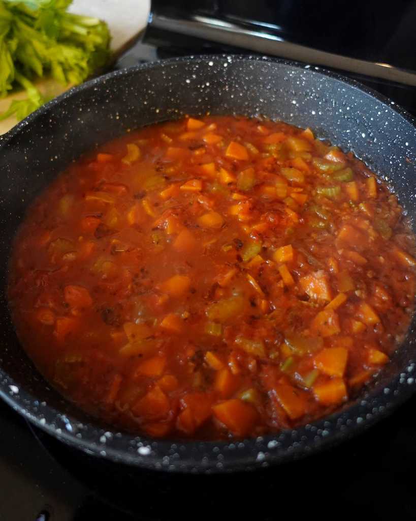 cooking vegetable stew