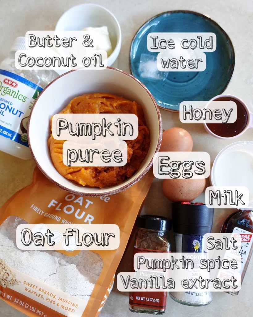 Healthy Pumpkin Pie ingredients