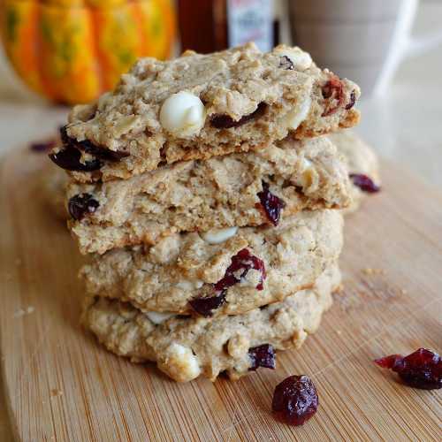 Healthy Cranberry Oatmeal Cookies