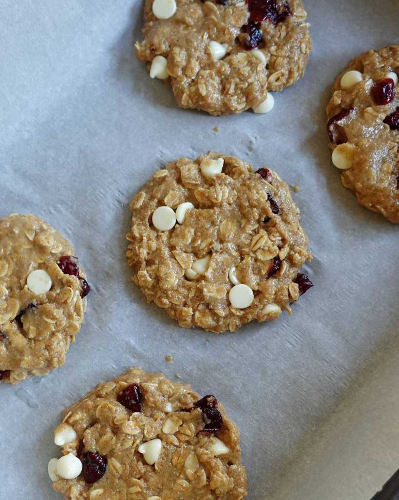 making Healthy Cranberry Oatmeal Cookies