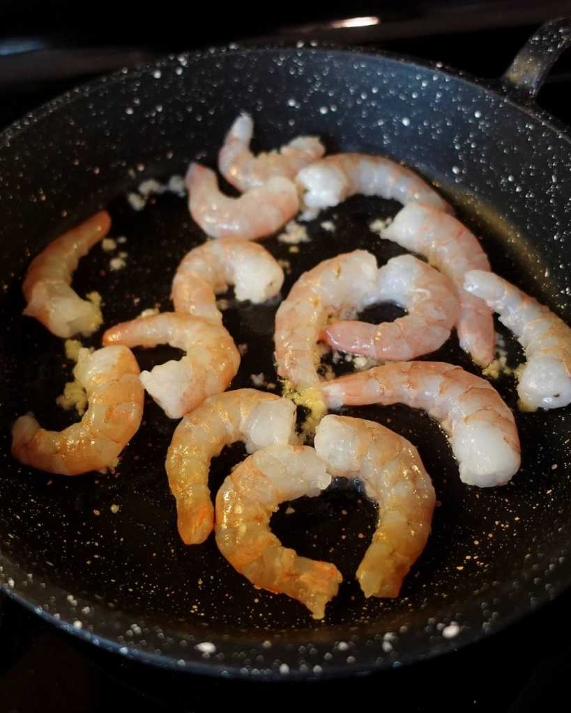 cooking shrimp for orzo