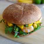 Mango Shrimp Burger recipe