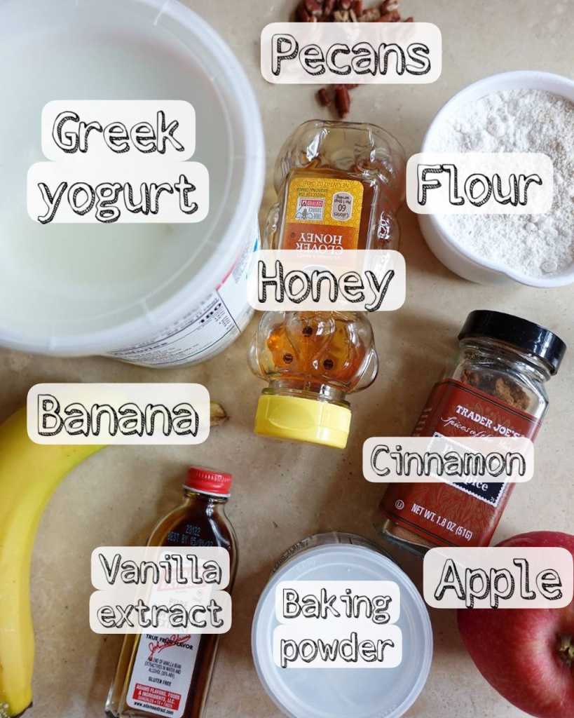 ingredients for Healthy Apple Pie Cinnamon Rolls