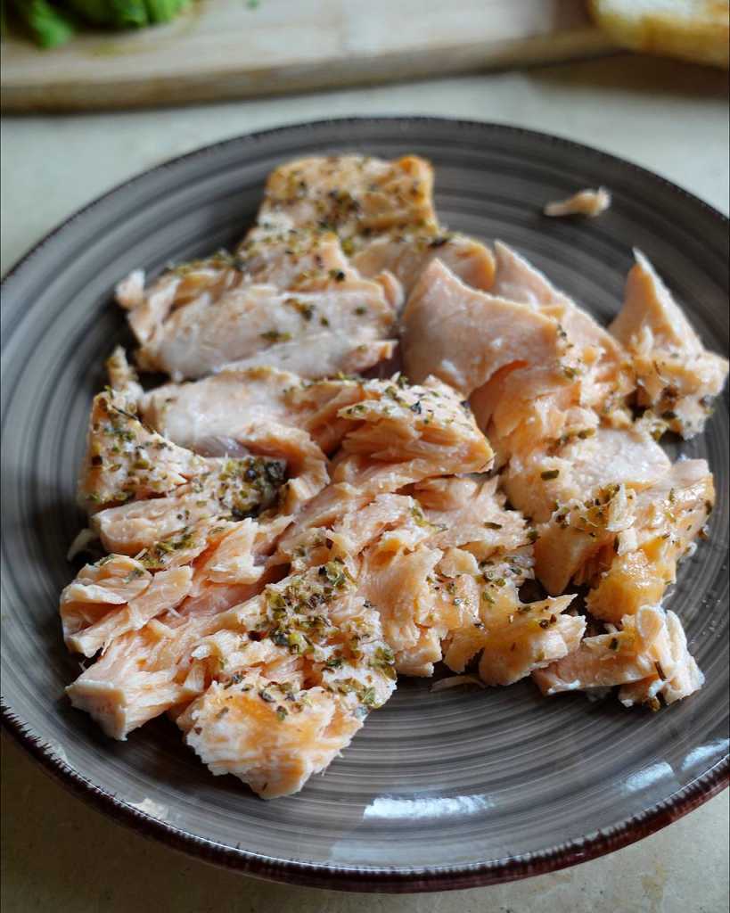 flaked salmon