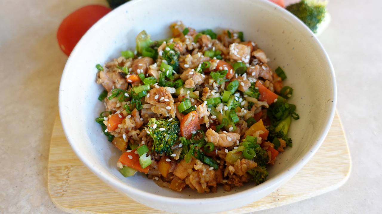 Salmon Fried Rice recipe