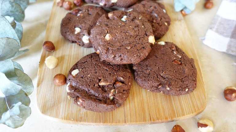 Healthy Chocolate Hazelnut Cookies recipe